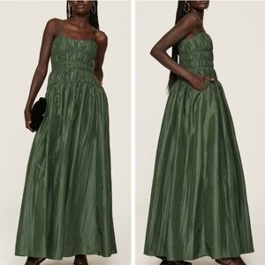 Jonathan Simkhai Olive Green Maxi Dress